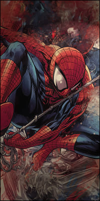 Spider Man Swinging 4578 Print Poster