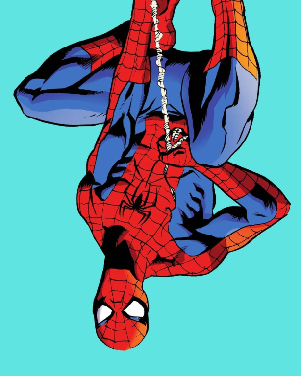 Spider Man Upside Down 1 Print Poster