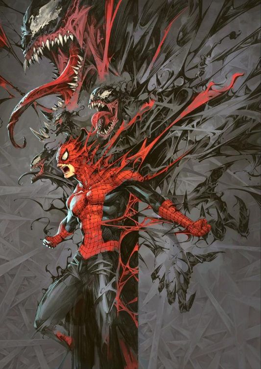 Spider Man Venom Symbiote Transformation 3587 Print Poster