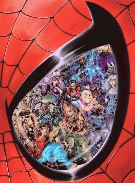 Spider Man Villains Reflection 973 Print Poster