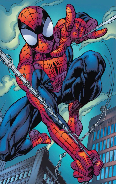 Spider Man Web Swinging 001 Print Poster