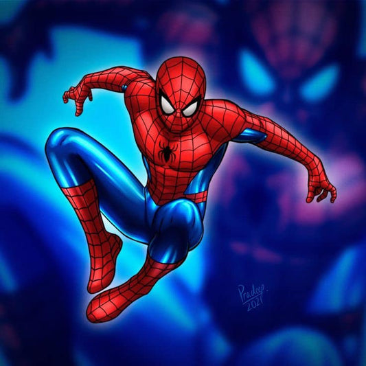 Spiderman Action Artwork Print Poster