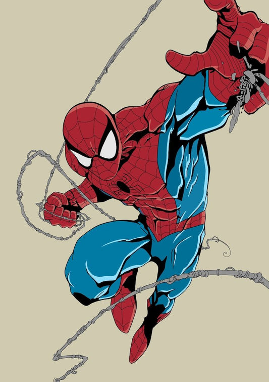 Spiderman Action Pose Print Poster