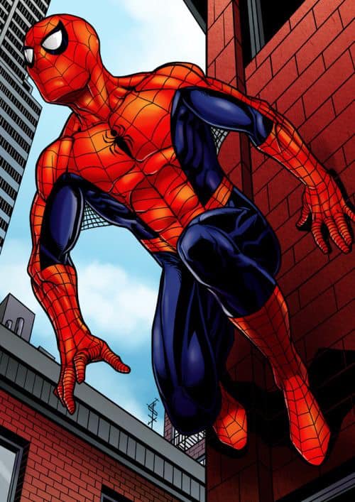Spiderman Action Pose (9) Print Poster
