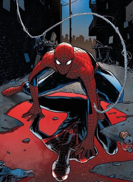 Spiderman Battle Alley Print Poster