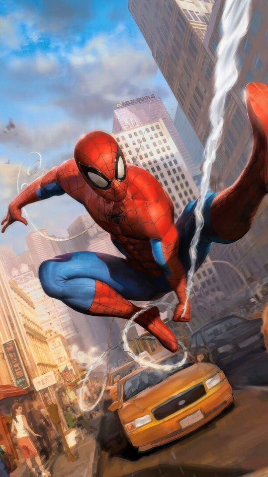 Spiderman City Action Print Poster