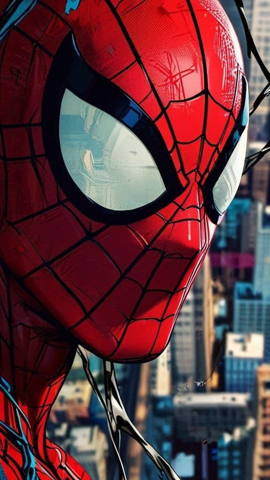 Spiderman Cityscape Print Poster