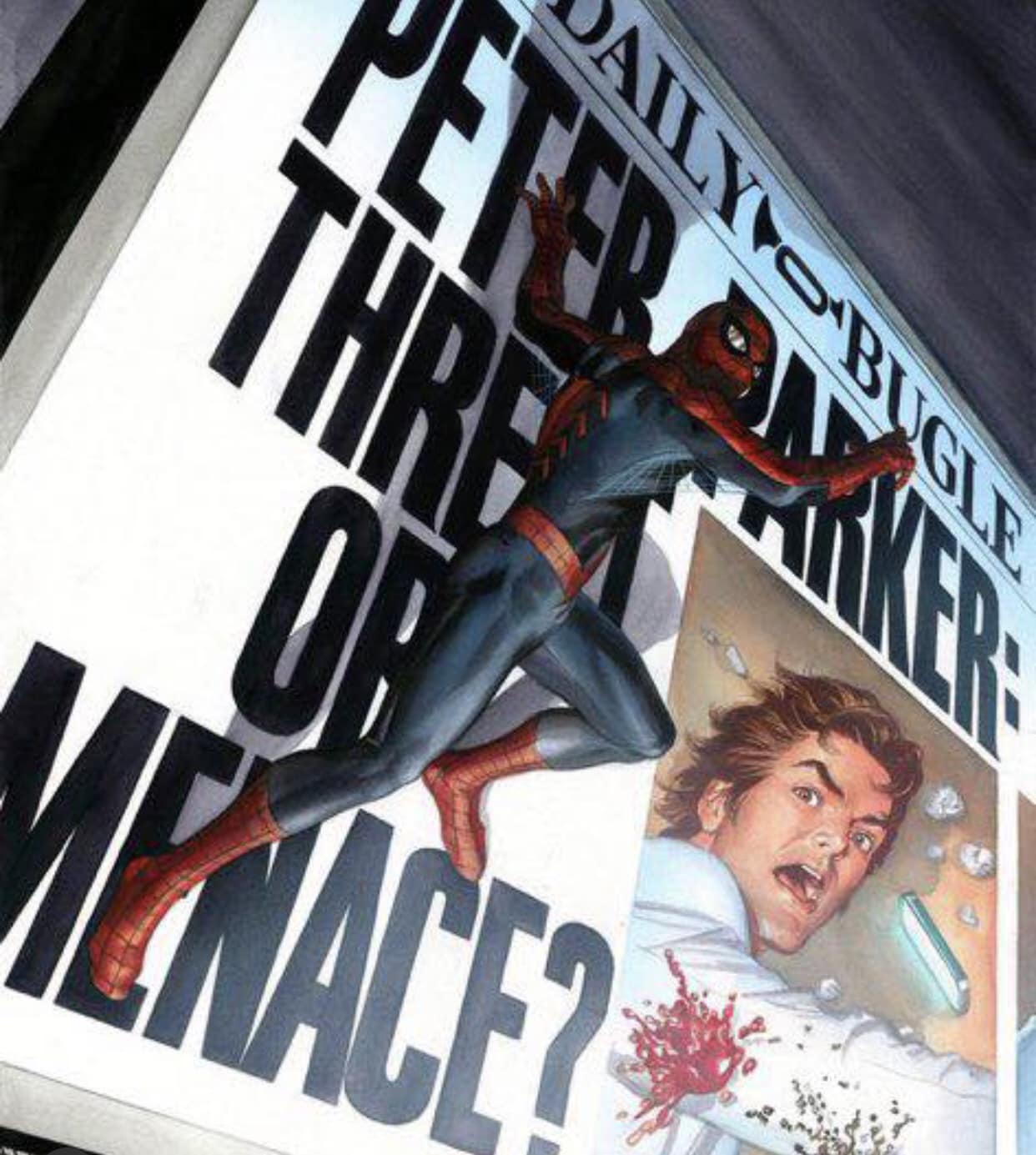 Spiderman Daily Bugle Headline Print Poster