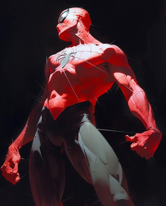 Spiderman Hero Pose Print Poster