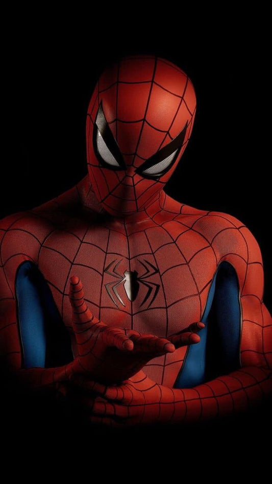 Spiderman Portrait Closeup Print Poster