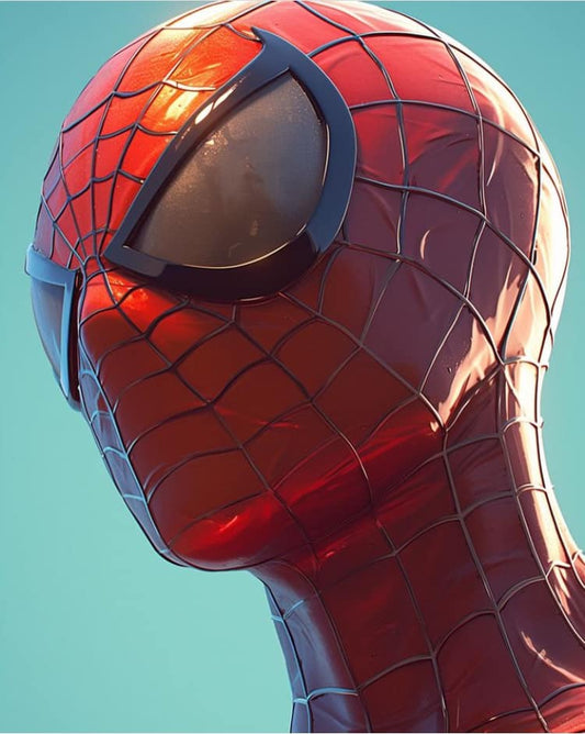 Spiderman Portrait Closeup (2) Print Poster