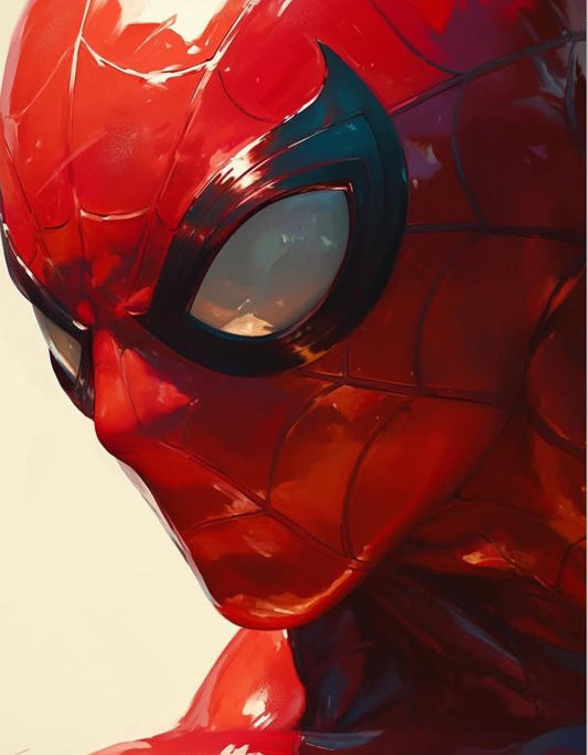 Spiderman Portrait Closeup (4) Print Poster