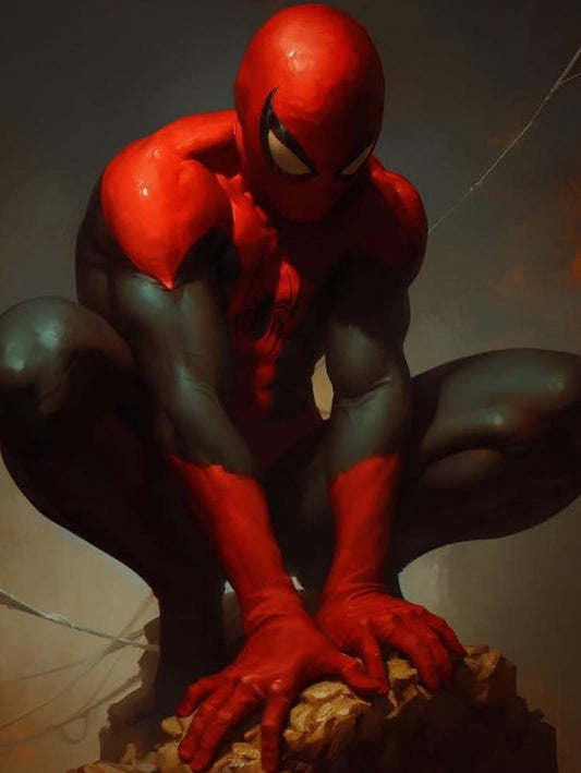 Spiderman Sculpture Print Poster