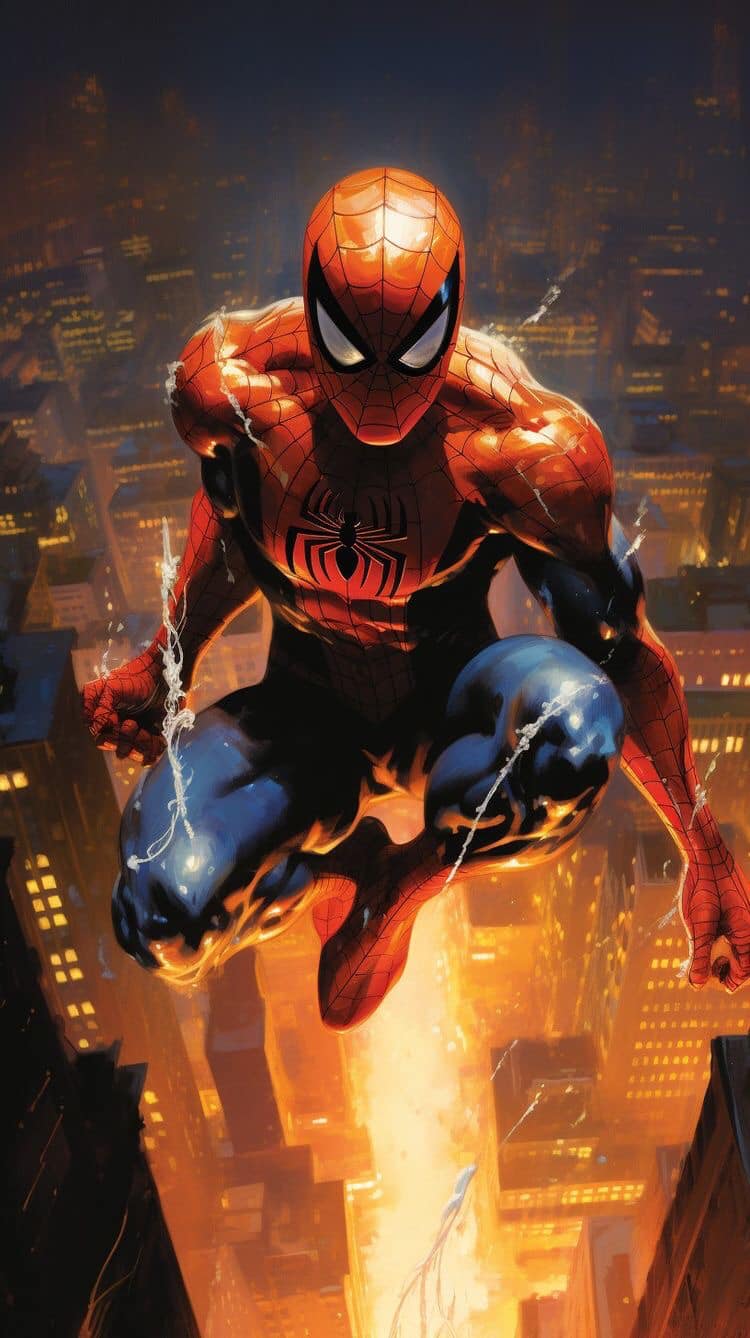 Spiderman Skyline Action Jigsaw Puzzle