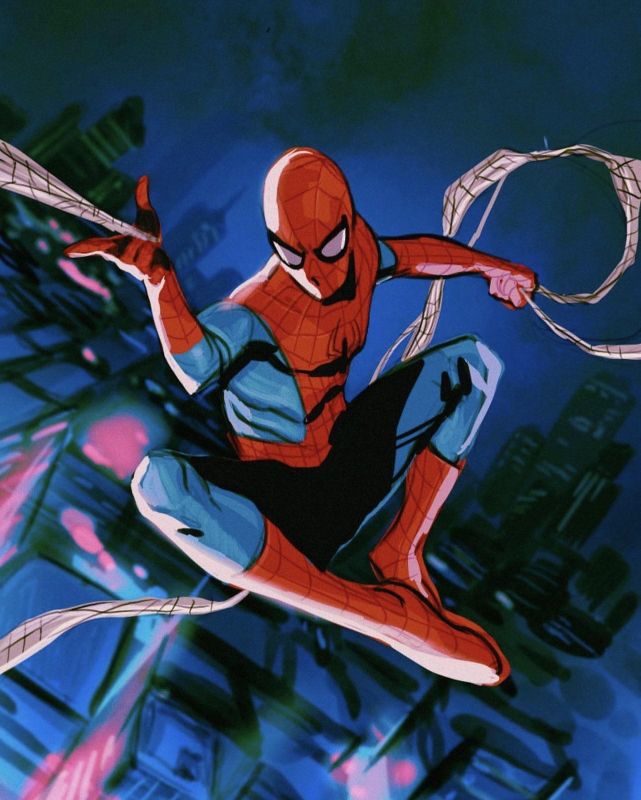 Spiderman Swinging Action Artwork Jigsaw Puzzle