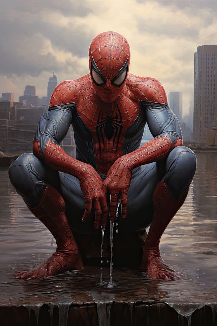 Spiderman Urban Hero Print Poster