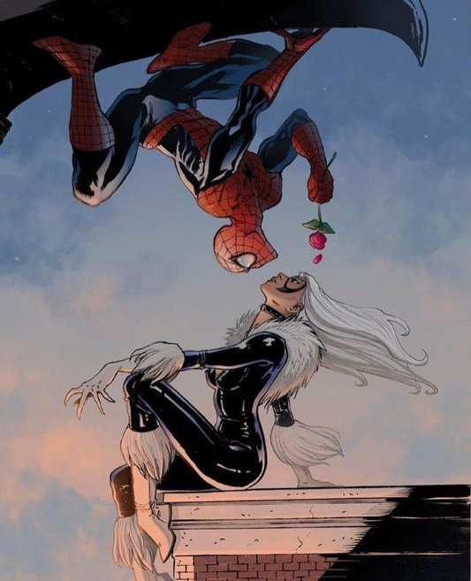 Spiderman Black Cat 457 Print Poster