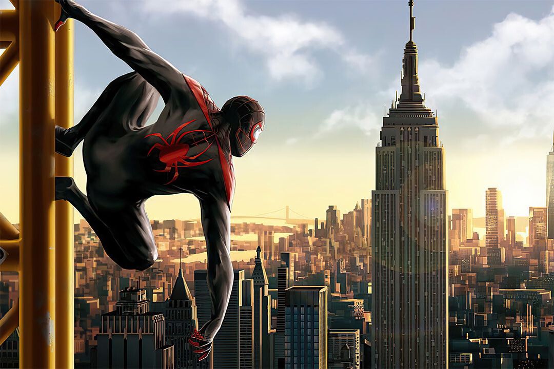 Spiderman Miles Morales Video Game Fantasy Action Jigsaw Puzzle