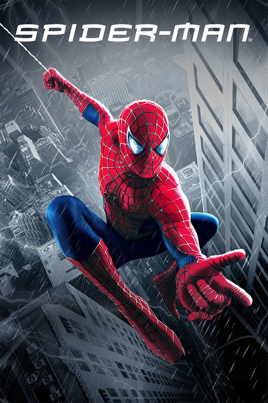 Spiderman Pointing Comic Book Hero Decor Wall Art Jigsaw Puzzle