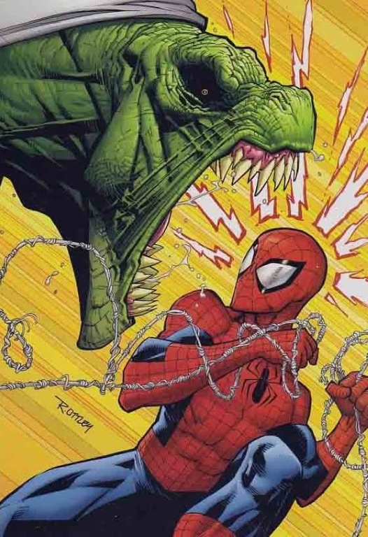 Spiderman Vs Lizard 2034 Print Poster