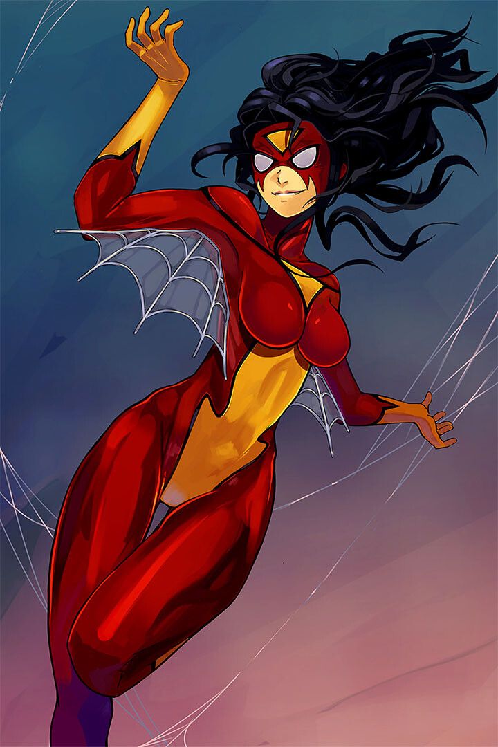 Spiderwoman Super Hero Art Home Jigsaw Puzzle