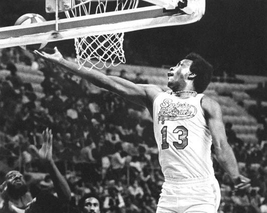 Spirits Of St. Louis Moses Malone Glossy Photo Hof 2001