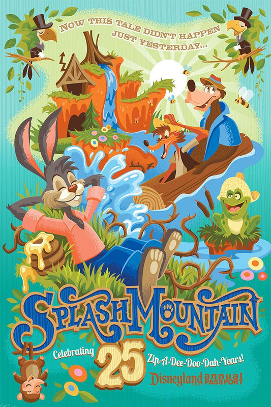 Splash Mountain Animation Movie Comedy Adventure Vintage Jigsaw Puzzle