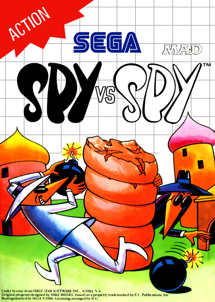 Spy Vs Spy (2) Sega Master System Print Poster