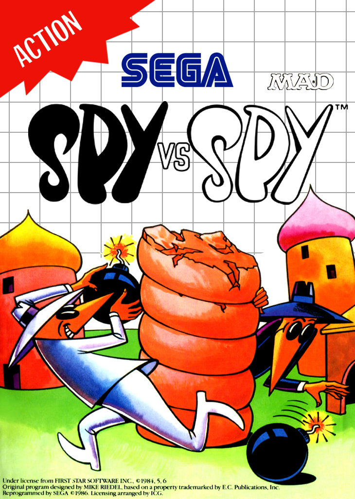 Spy Vs Spy Sega Master System Print Poster