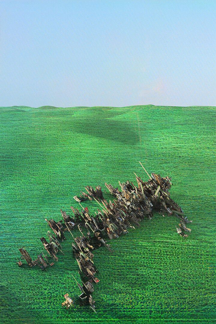 Squid Post Punk Group Bright Green Field Music Album Wall Decor Jigsaw Puzzle
