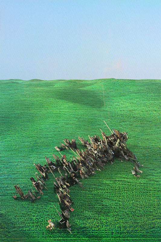 Squid Post Punk Group Bright Green Field Music Album Wall Decor Jigsaw Puzzle