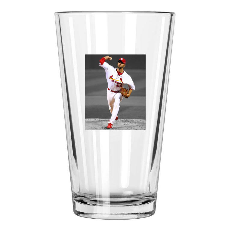 St. Louis Cardinals Adam Wainwright Photo Spotlight Pint Beer Drinking Glass