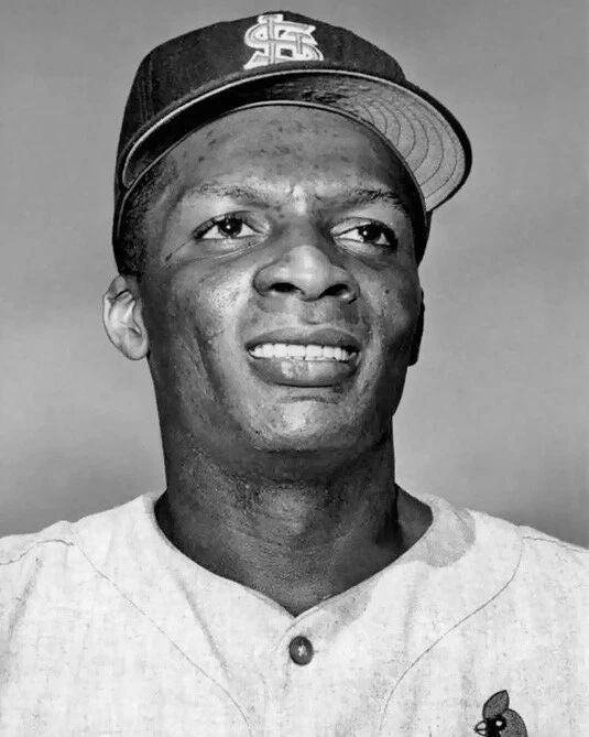 St. Louis Cardinals Curt Flood Glossy Magnet Print Baseball Magnet
