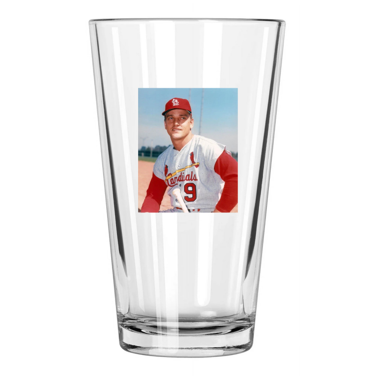 St 1. Louis Cardinals Roger Maris Photo Baseball Pint Beer Drinking Glass