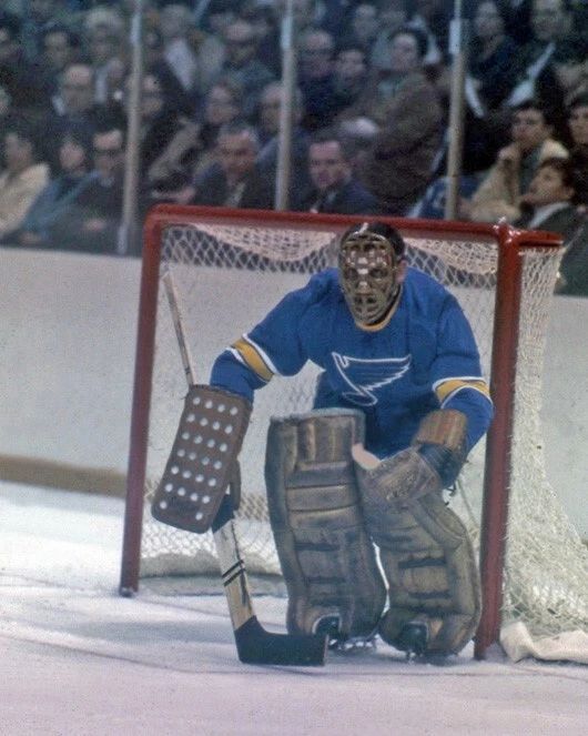 St Louis Blues Goalie Jacques Plante Glossy Hockey Magnet Print Hof 78