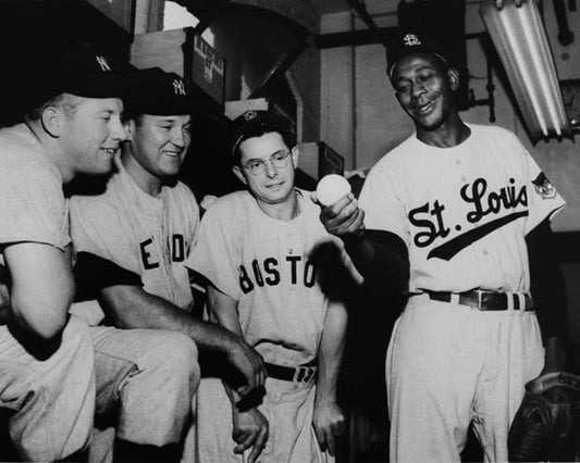 St Louis Browns Satchel Paige Mickey Mantle Allie Reynolds Glossy Keychain