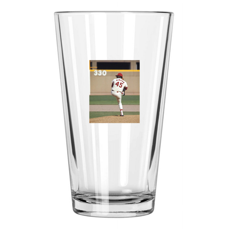 St Louis Cardinals Bob Gibson Photo Baseball Pint Beer Drinking Glass