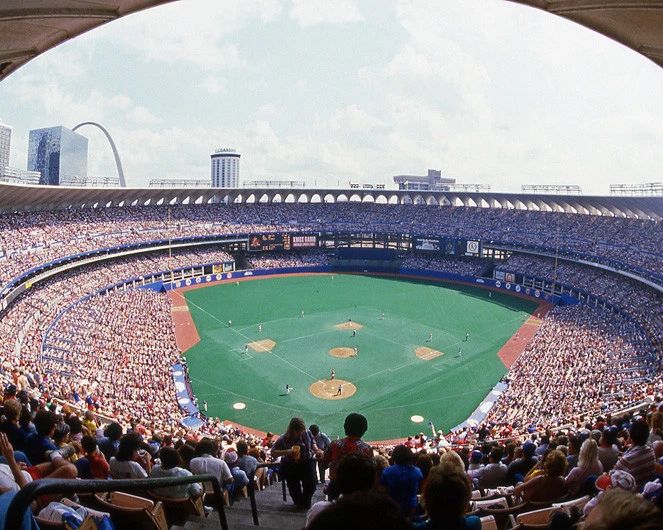 St Louis Cardinals Busch Stadium Glossy Photo Downtown Print Poster 1