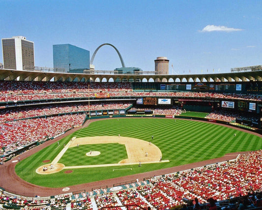 St Louis Cardinals Busch Stadium Glossy Keychain Downtown Keychain 2