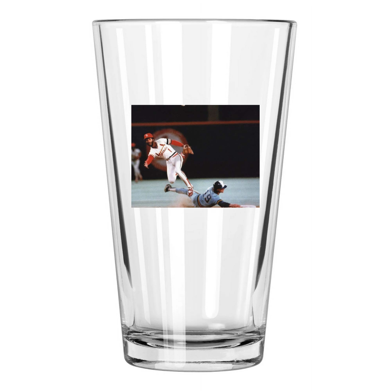 St Louis Cardinals Ozzie Smith And Brewers Robin Yount Pint Beer Drinking Glass