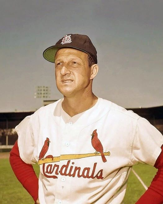 St Louis Cardinals Stan Musial Glossy Keychain Print Baseball Keychain Hof 69