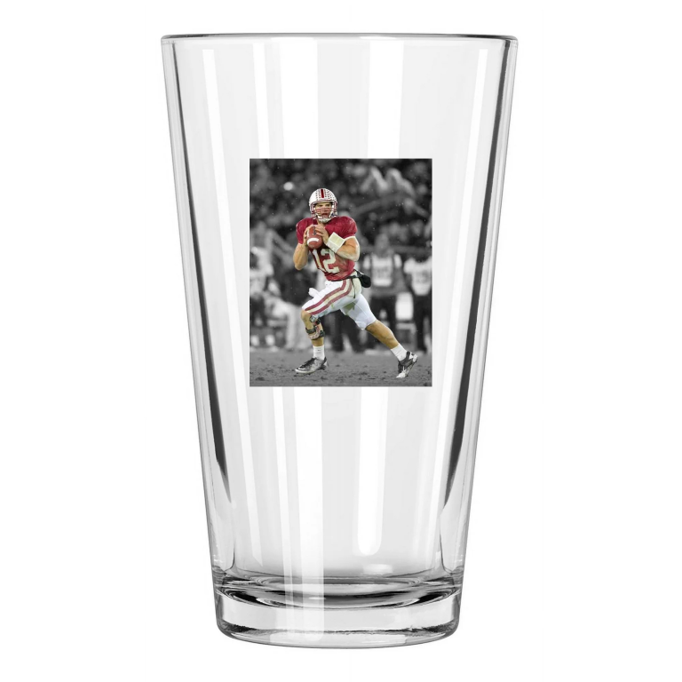 Stanford Andrew Luck Spotlight Photo Indianapolis Colts Pint Beer Drinking Glass