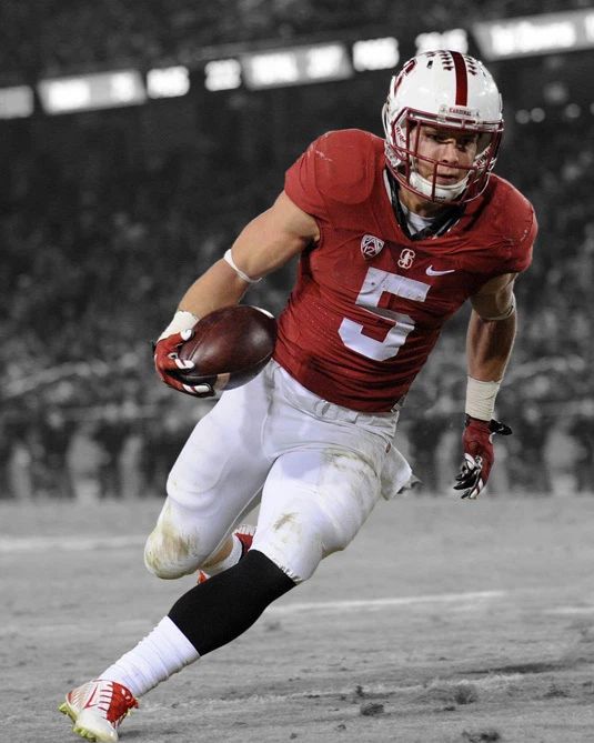 Stanford Christian Mccaffrey Glossy Spotlight Photo College Print Poster