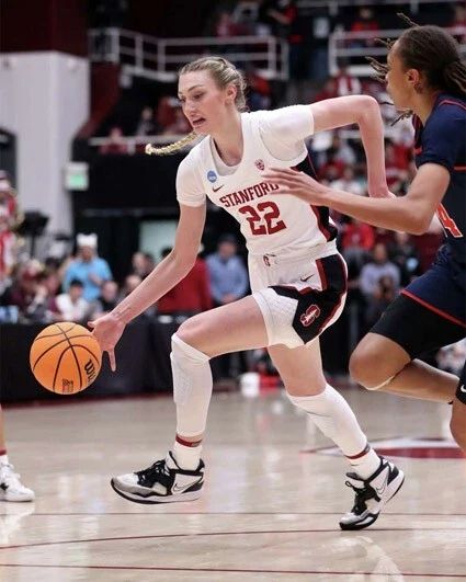 Stanford Cardinals Cameron Brink Glossy Photo Spotlight Basketball Print