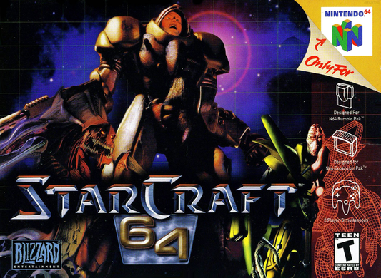 Starcraft 64 N64 Print Poster