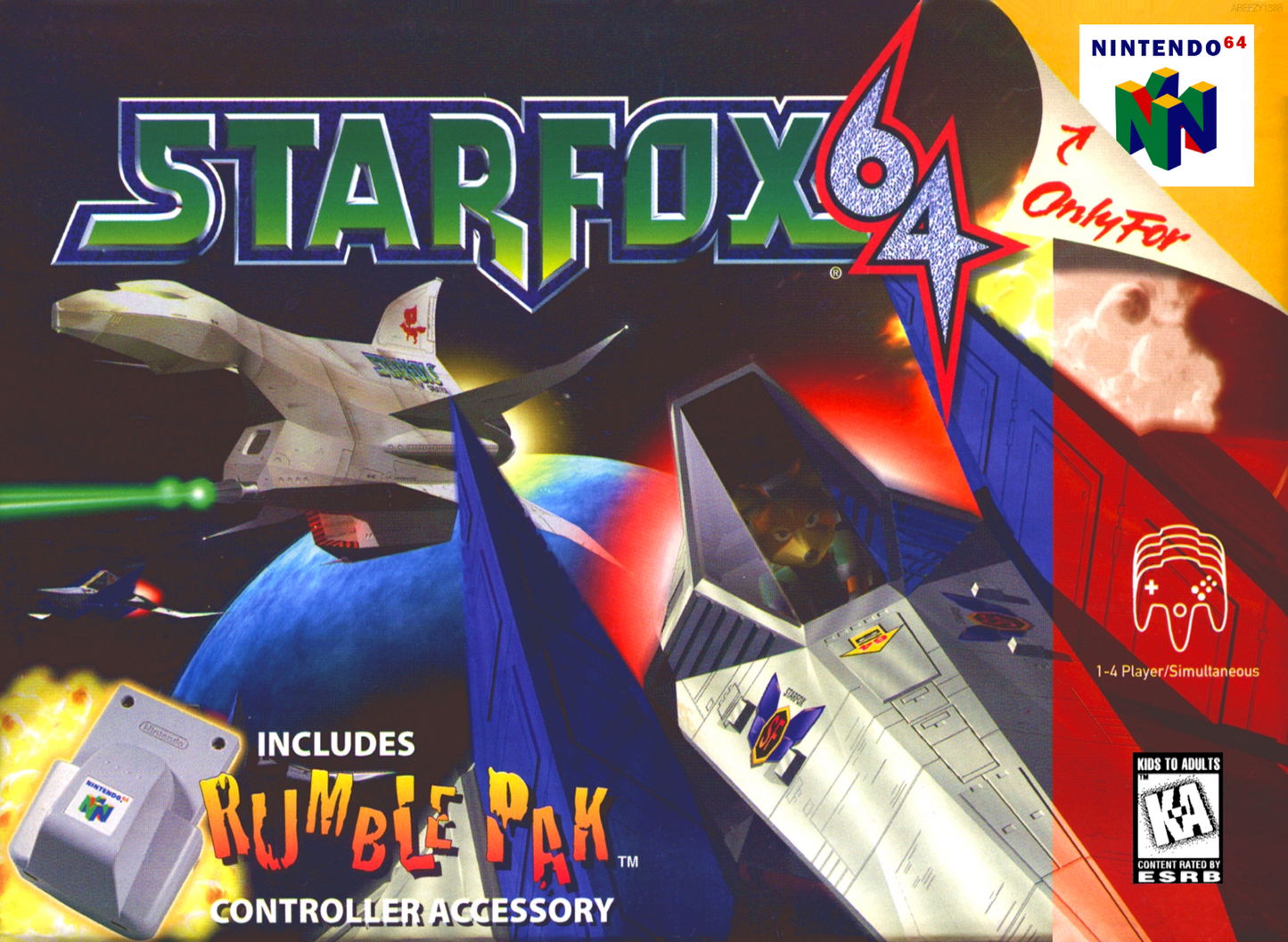 Star Fox 64 N64 Print Poster