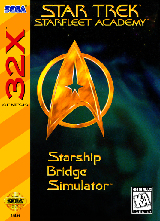 Star Trek Starfleet Academy Sega 32X Print Poster