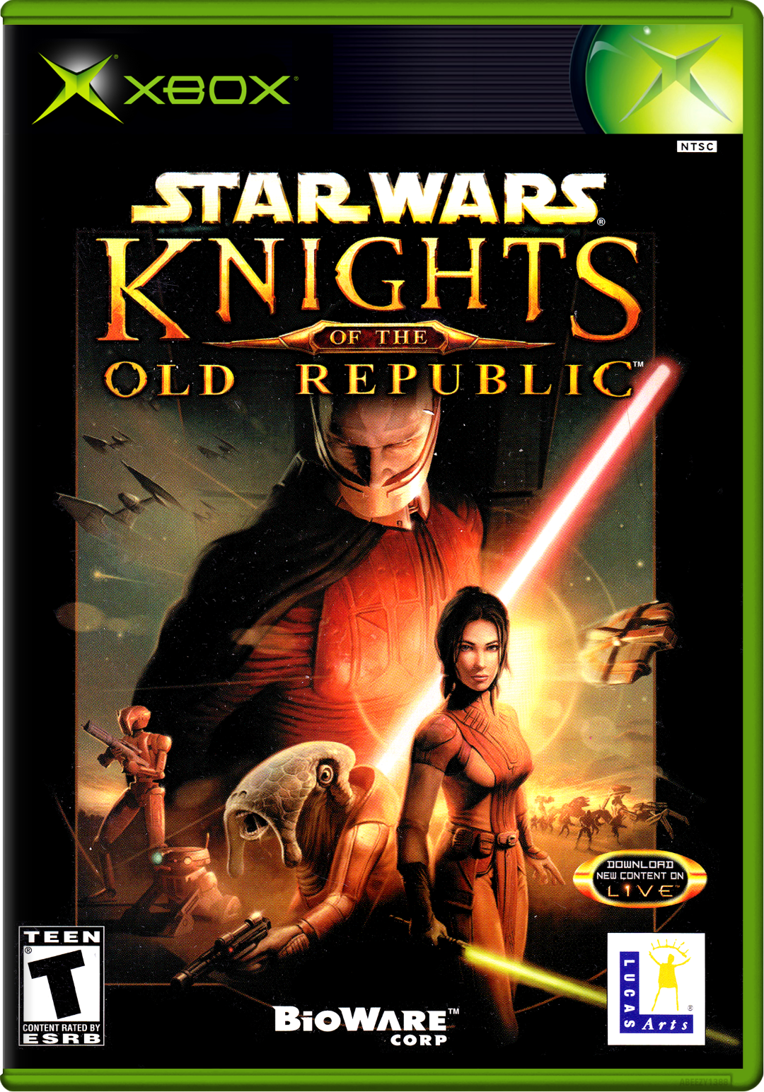 Star Wars Knights Of The Old Republic Xbox Print Poster