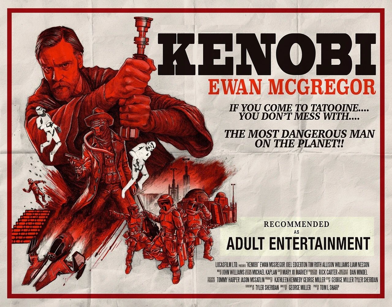 Star Wars Alternative Obi Wan Kenobi Jedi Master Posterprint
