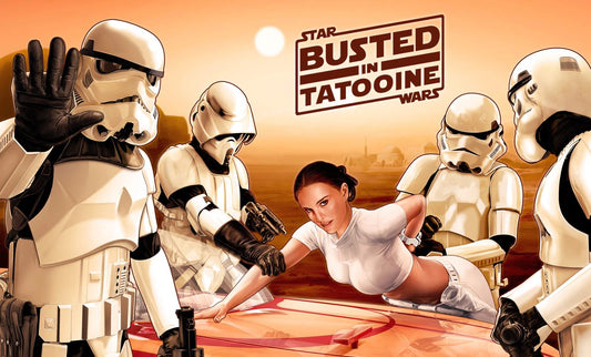 Star Wars Busted In Tatooine Keychain Padme Amidala Stormtrooper Portman